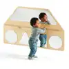 Wall Mirror Shapes with Pull-Up Bar, Exposed Hardware