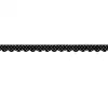 Black Mini Polka Dots Scalloped Border Trim