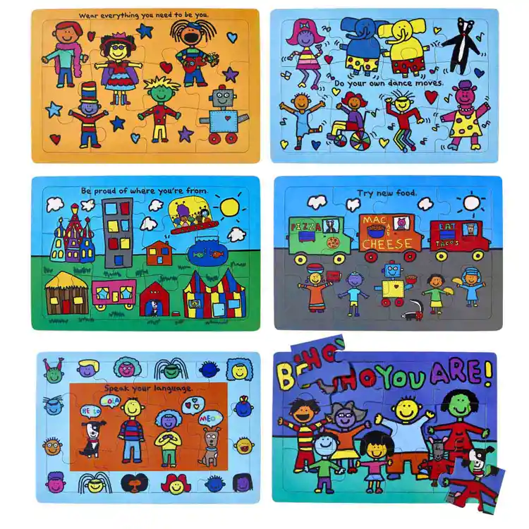 Becker's Todd Parr Be Who You Are Puzzle Set