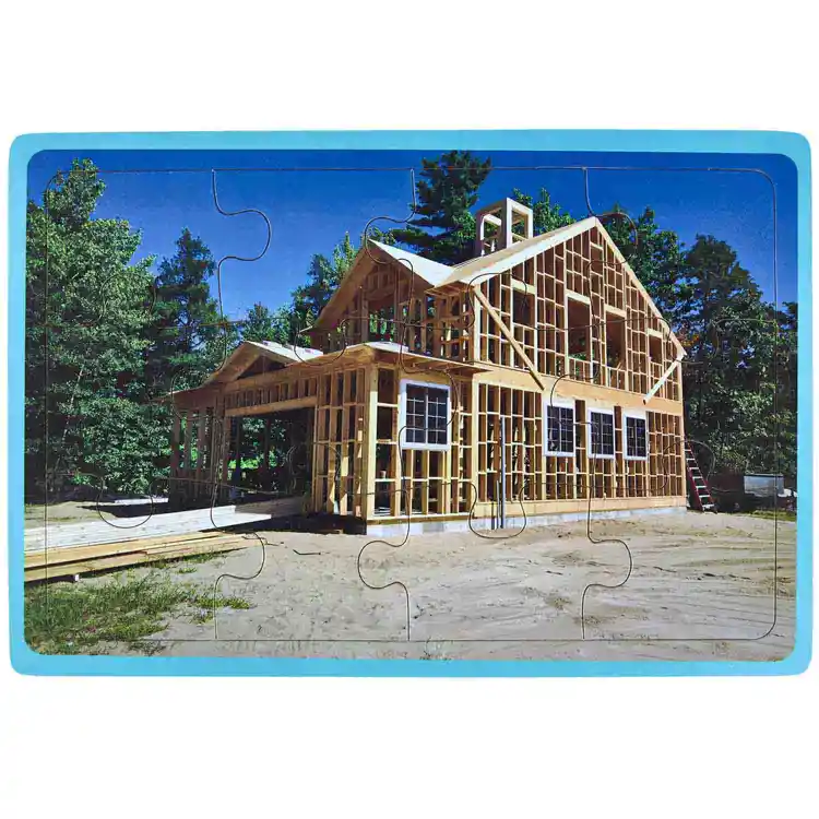 Becker's Building Inspirations 12-Piece Puzzles, Set of 6