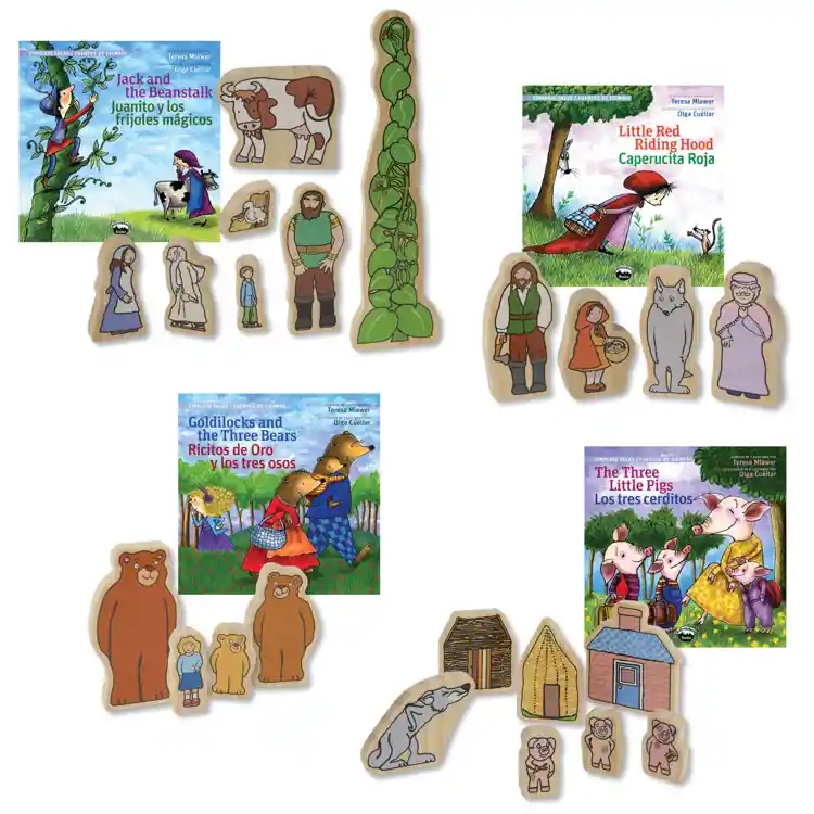 Fairy Tale Wooden Characters & Stories Set