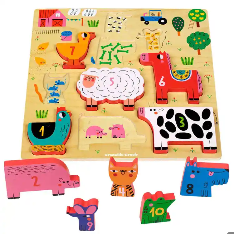 Wood Stacking Puzzle Set