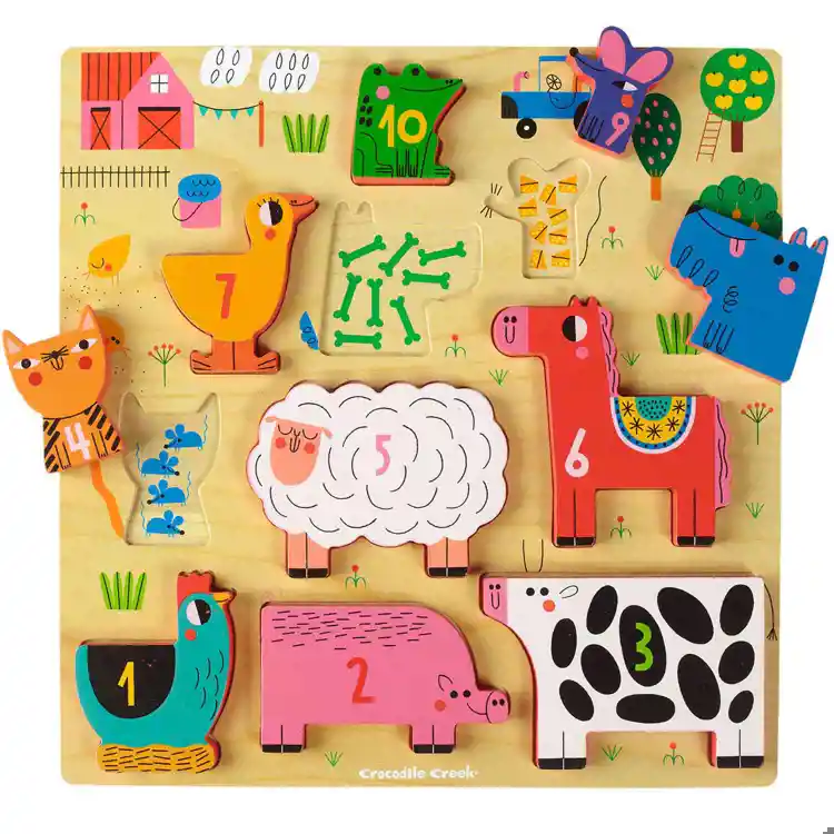 Wood Stacking Puzzle Set