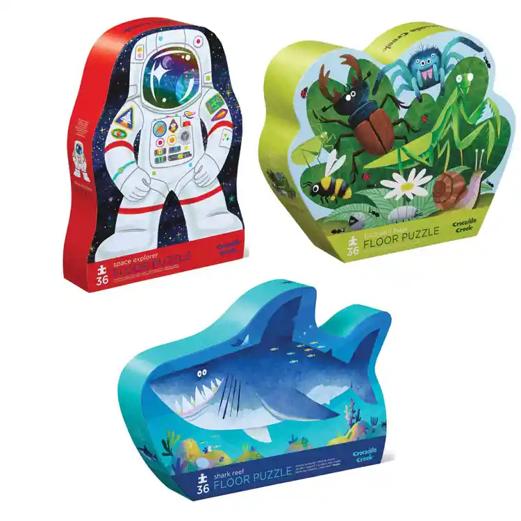 Space, Land & Sea Floor Puzzle Set