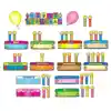 Birthday Cakes Mini Bulletin Board Set