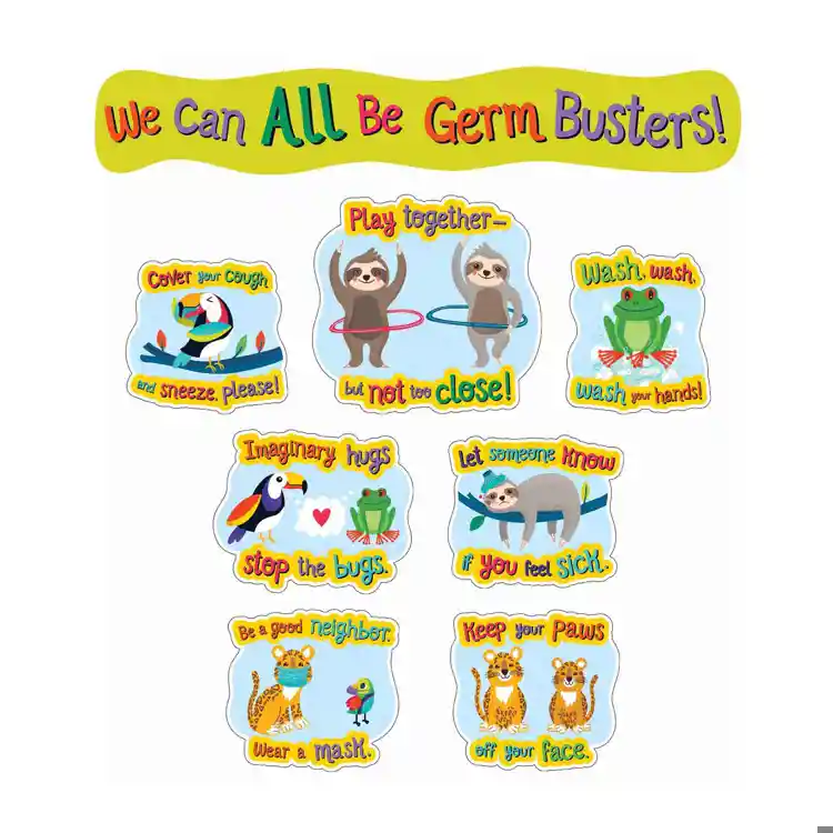 One World Germ Busters Bulletin Board Set