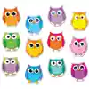 Colorful Owls Cut-Outs