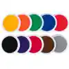 Jumbo Circular Washable Stamp Pads, Set of 10