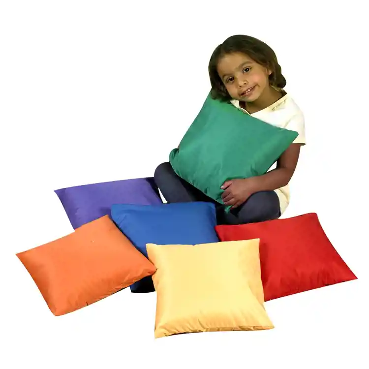 12" Pillows-Primary Colors, Set of 6