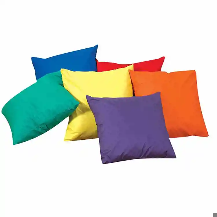 17" Pillows-Primary Colors, Set of 6