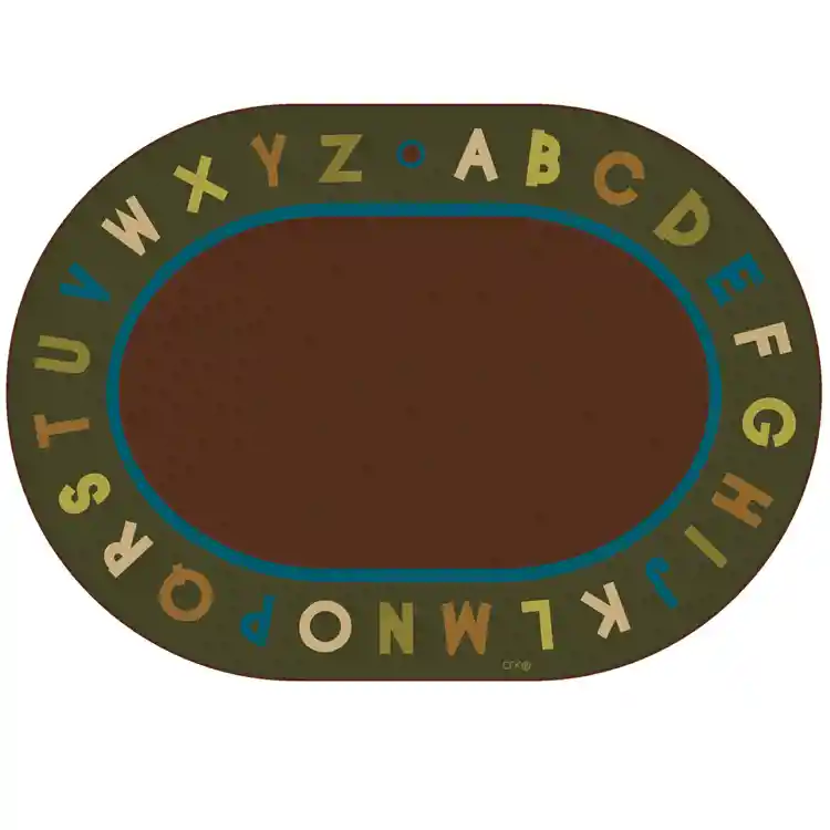 Alphabet Circletime Classroom Rug, Nature's Colors