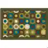 Calming Circles Classroom Rug, Nature's Colors