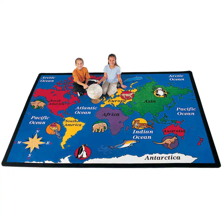 World Explorer Classroom Rug