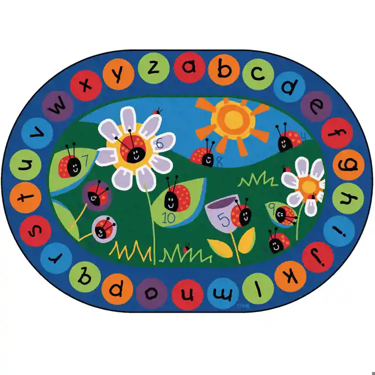 Ladybug Circletime Classroom Rug