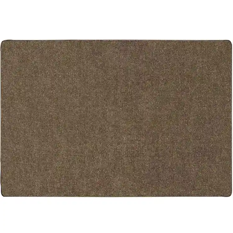 Mt. St. Helens Solid Color Classroom Carpet Collection, Mocha, Rectangle 8'4" x 12'