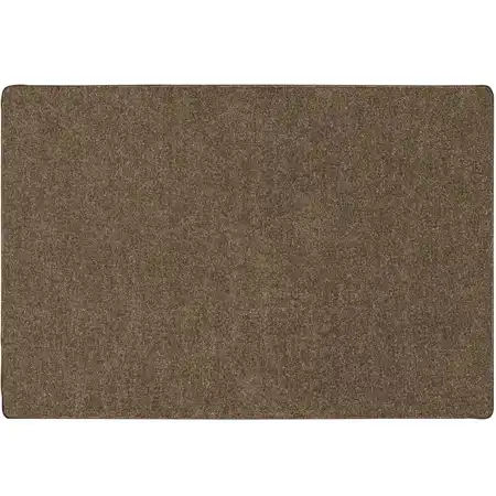 Mt. St. Helens Solid Color Classroom Carpet Collection, Mocha, Rectangle 8'4" x 12'