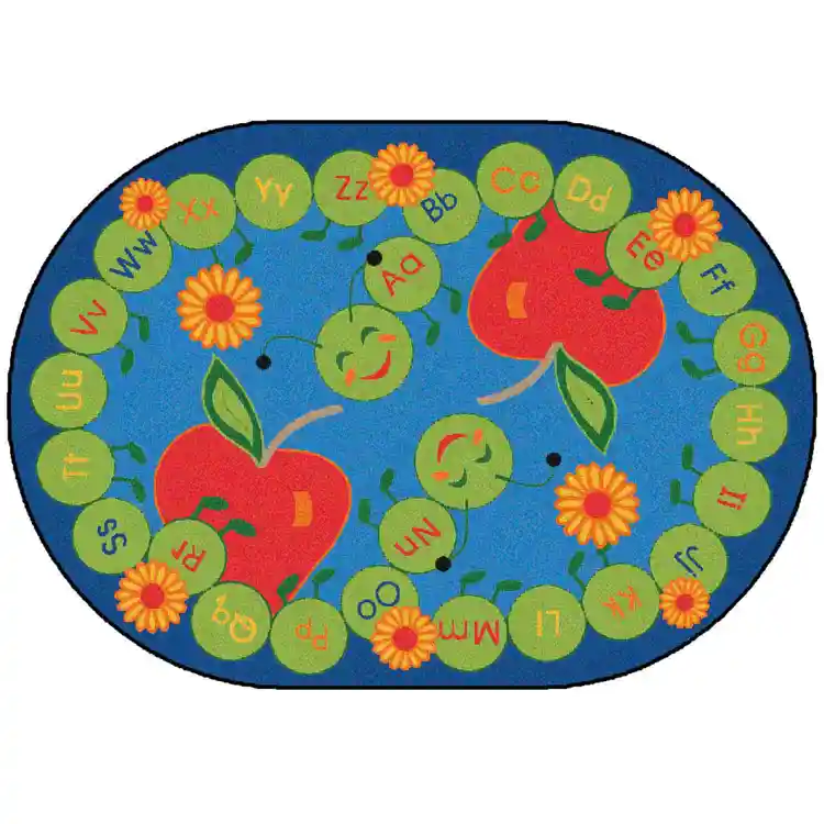 ABC Caterpillar Classroom Rug