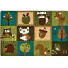 KIDSoft™ Nature's Friends Toddler Classroom Rug , Rectangle 6' x 9'
