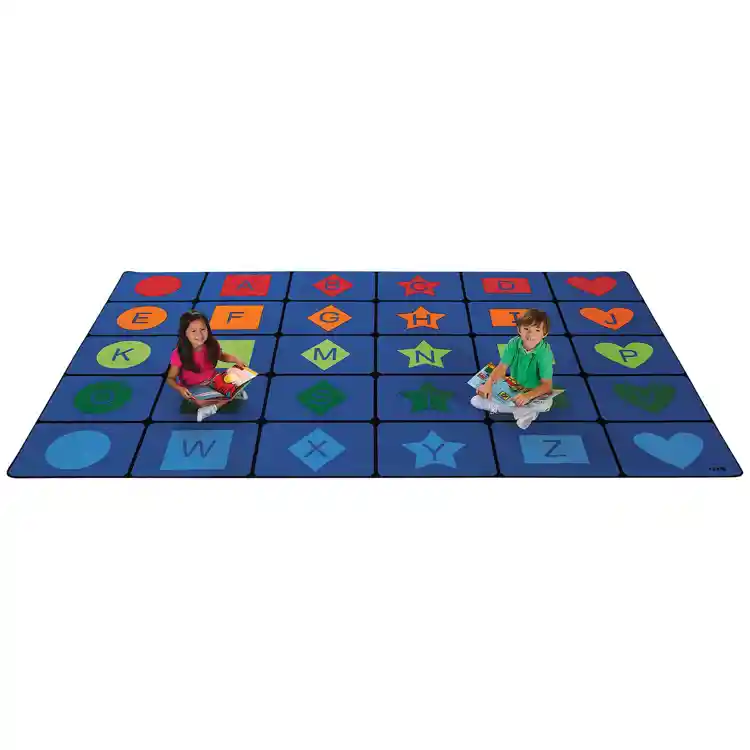 Simple Shapes Seating Classroom Rug