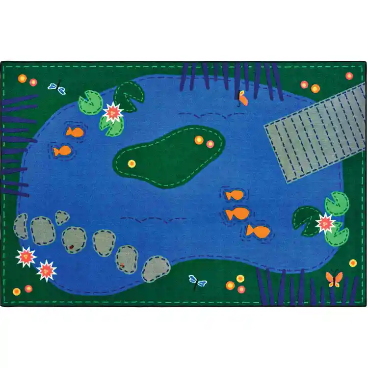 KID$ Value Classroom Rugs™, Tranquil Pond