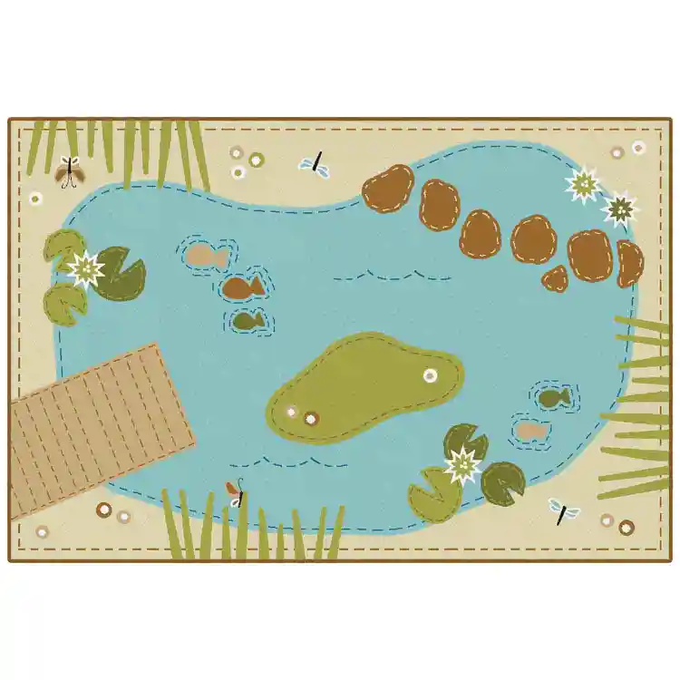 KID$ Value Classroom Rugs™, Tranquil Pond