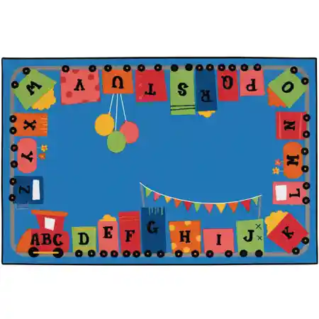 KID$ Value Classroom Rugs™, Alpha Fun Train