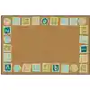 KID$ Value Classroom Rug™, Alphabet Blocks Border