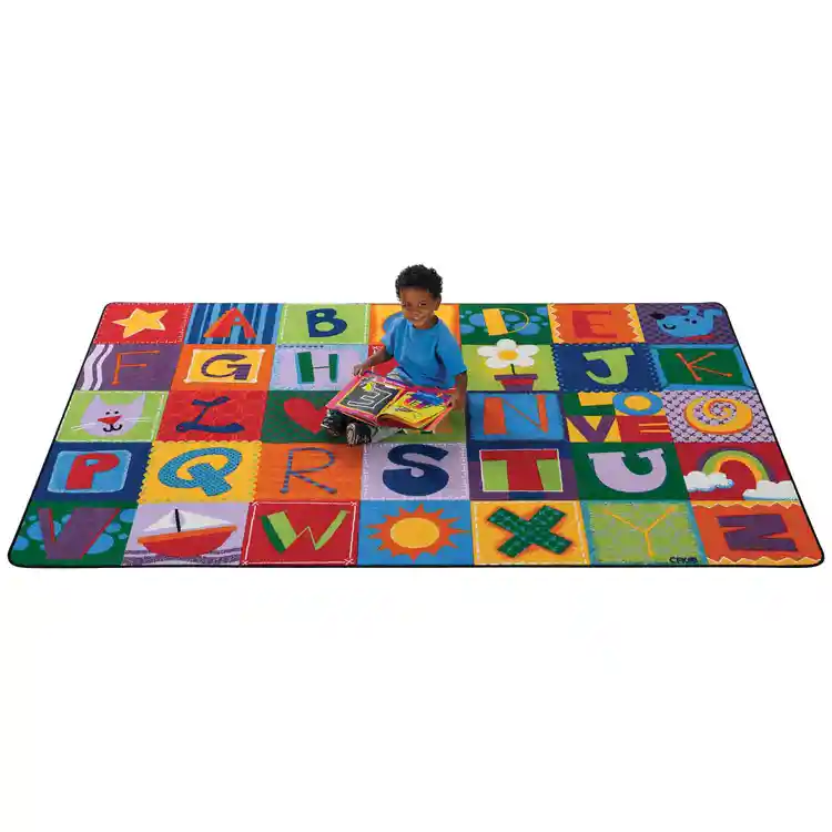 KIDSoft™ Alphabet Blocks Classroom Rug