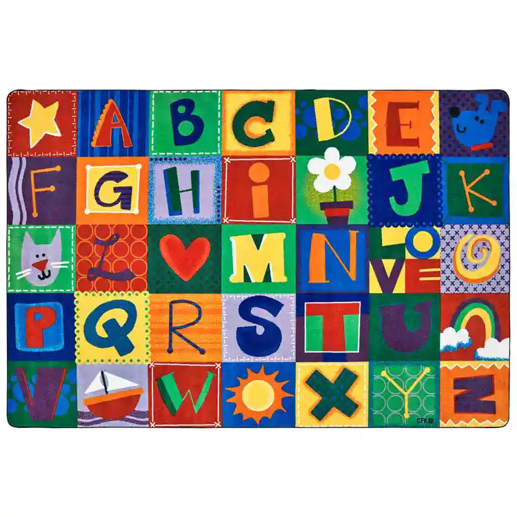 KIDSoft™ Alphabet Blocks Classroom Rug