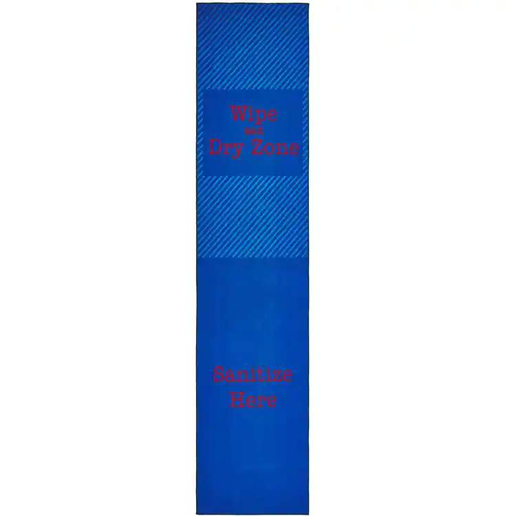 Healthy Habits Collection™ Blue & Red Zone Sanitize Here Runner