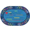 Hands Together Community Rug, Oval 7’6” x 12’
