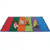 Colorful Rows Seating Classroom Rug