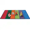 Colorful Rows Seating Classroom Rug