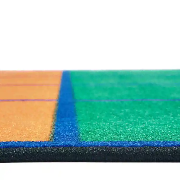 Colorful Rows Seating Classroom Rug