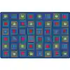 Primary Squares Seating Rug