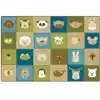 KIDSoft™ Animal Patchwork Rug, Nature Colors