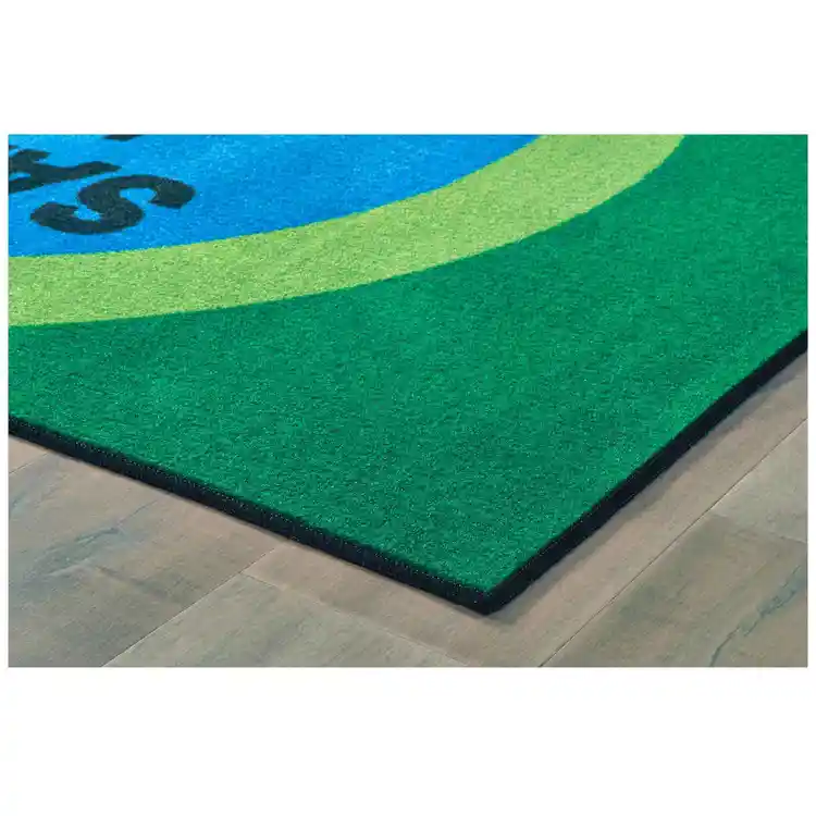 Healthy Habits Collection Sanitize Here Dot Mat, Rectangle 4' x 6'