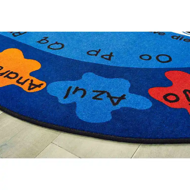 Bilingual Paint By Numero Classroom Rug