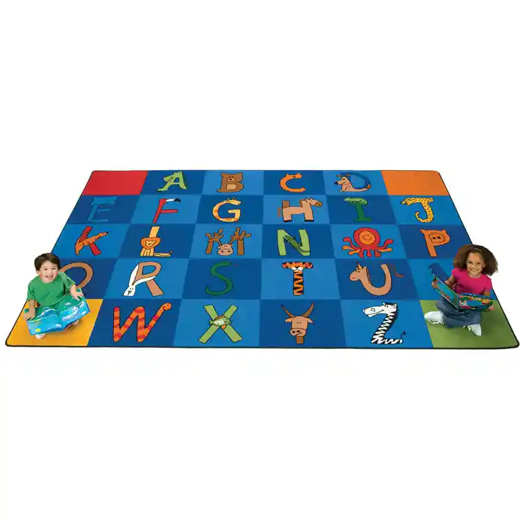 A To Z Animals Classroom Rug