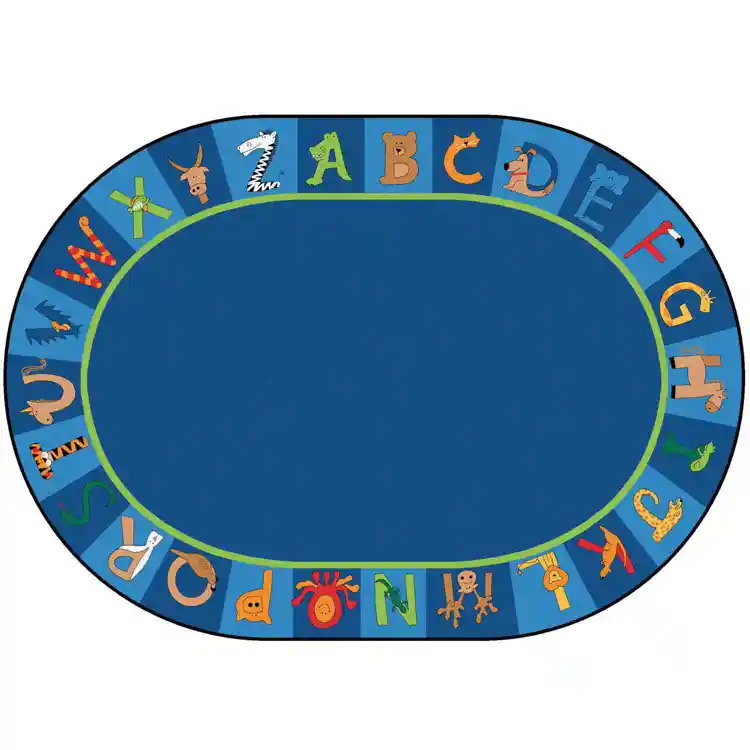 A To Z Animals Classroom Rug