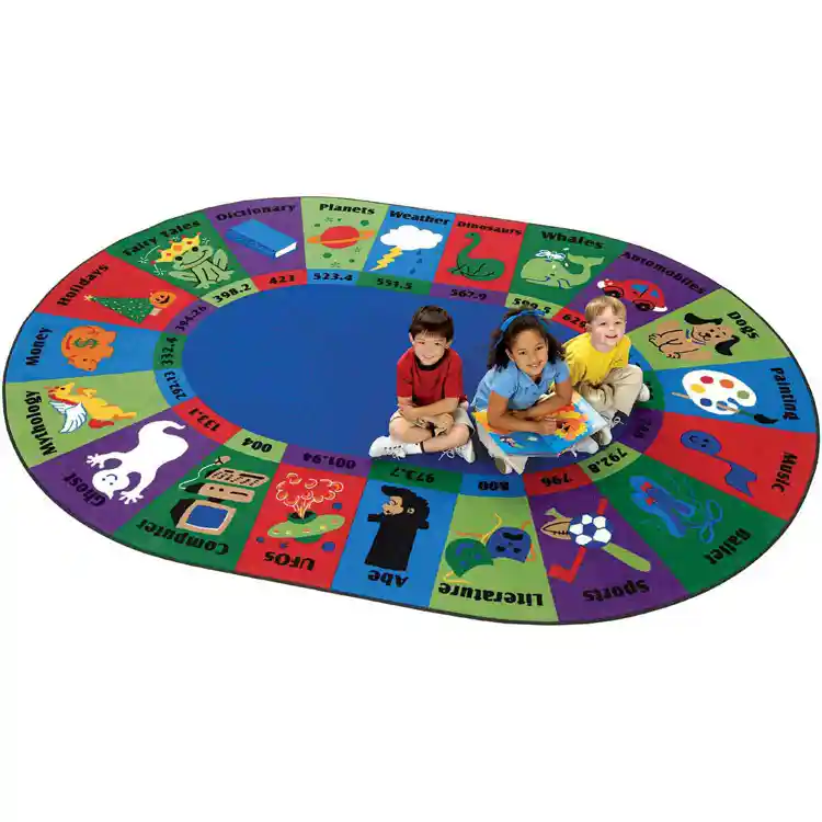 Dewey Decimal Fun Classroom Rug