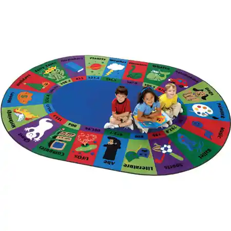 Dewey Decimal Fun Classroom Rug