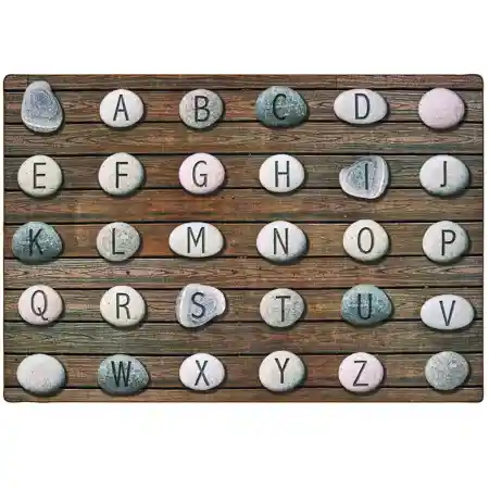 Pixel Perfect™ Alphabet Stones Seating Rug