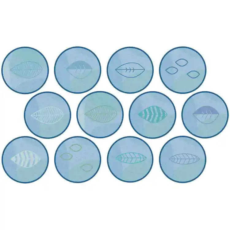 Pixel Perfect™ Peaceful Spaces Leaf Seating Round Kit, Blue