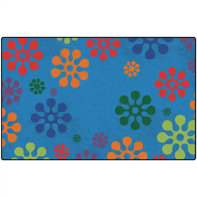 KID$ Value Plus Classroom Rugs™, Flower Burst