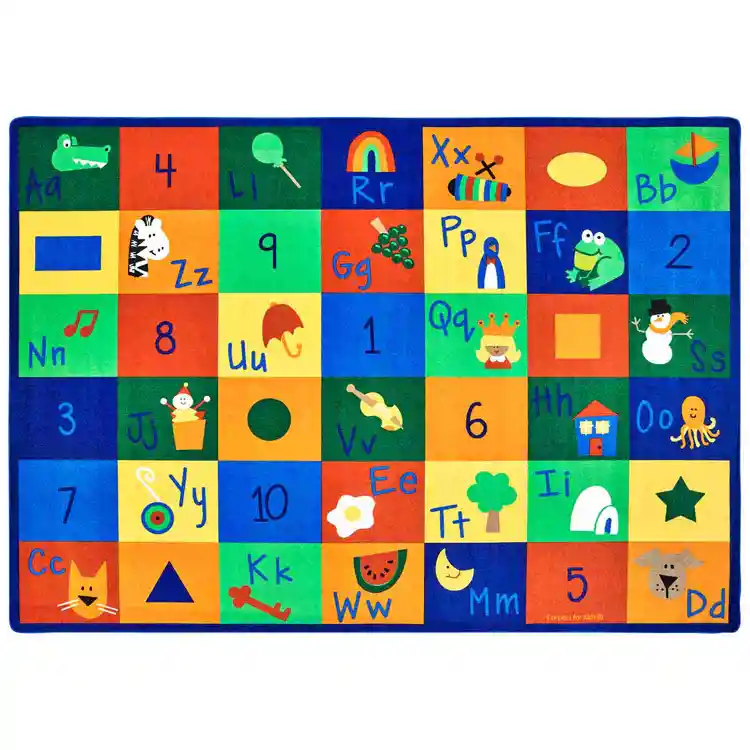 Learning Blocks Classroom Rug