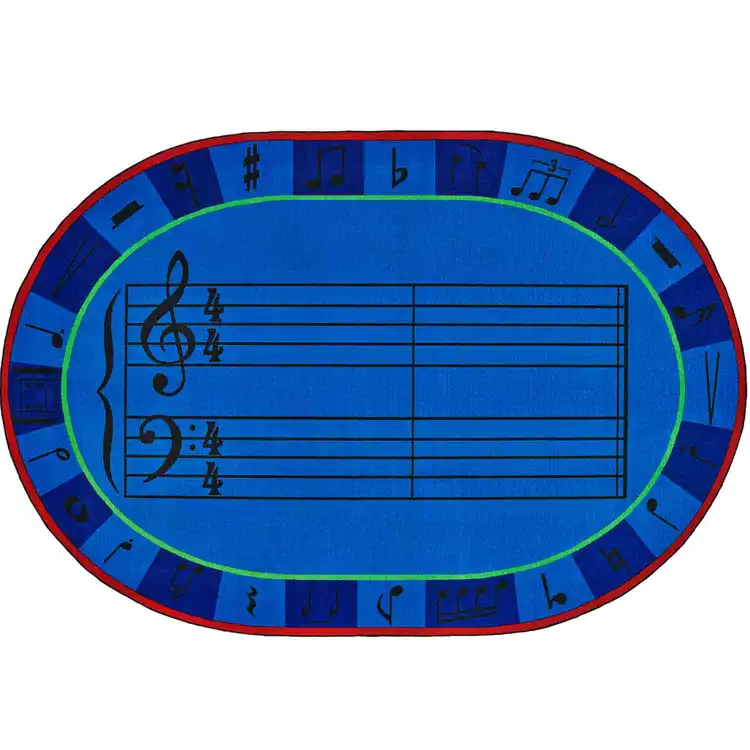 KID$ Value Plus Classroom Rug, A-Sharp Music