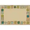 KID$ Value Plus Classroom Rug™, Alphabet Blocks Border