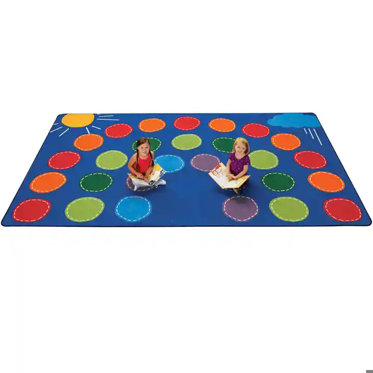 Rainbow Seating Classroom Rug