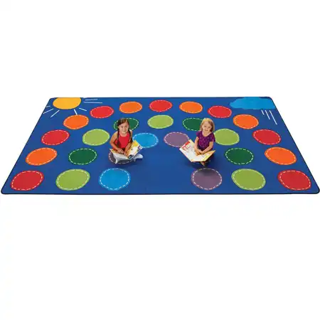 Rainbow Seating Classroom Rug